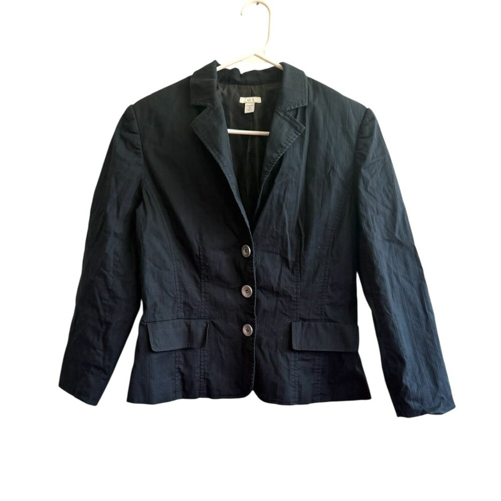 Women's Single Breasted Black Blazer